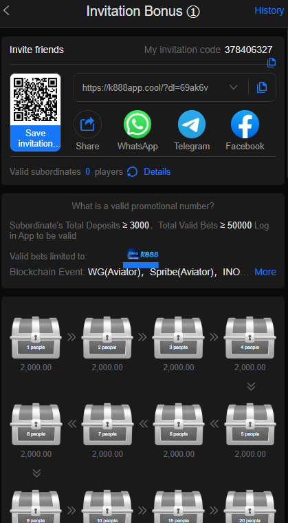 K888 Game bonus
