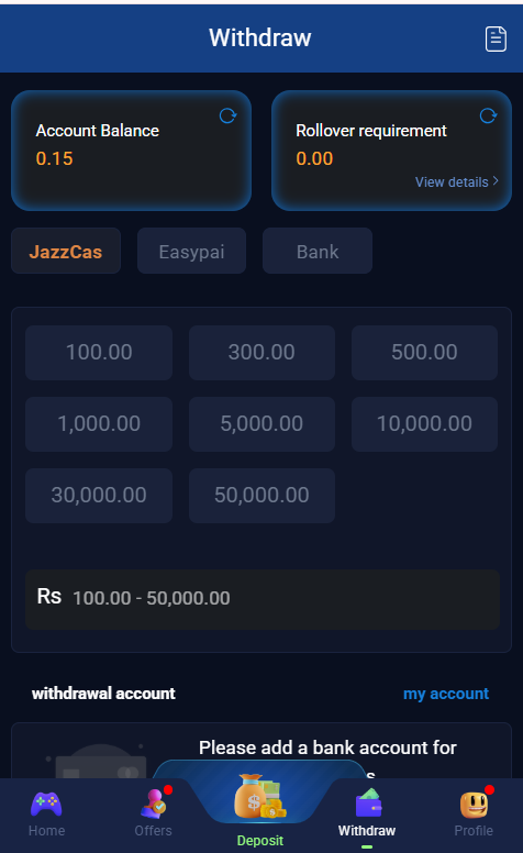 6nnn Game withdraw