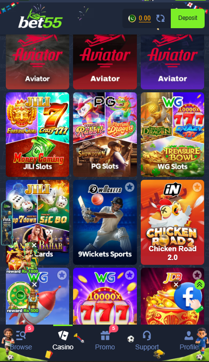Bet55 Game Games Collection