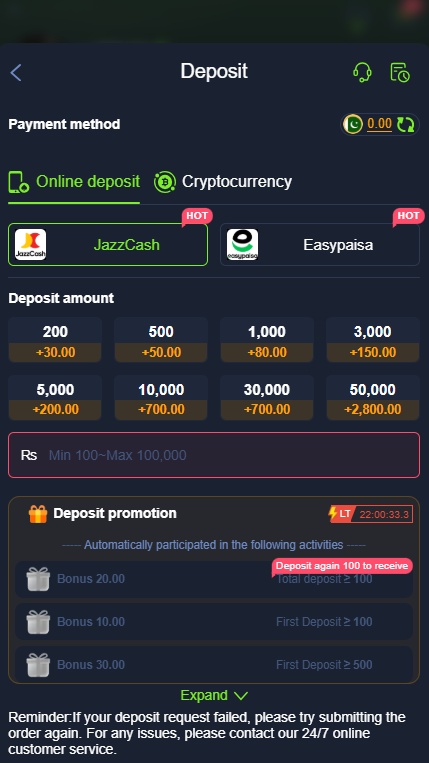 Bet55 Game Deposit Methods